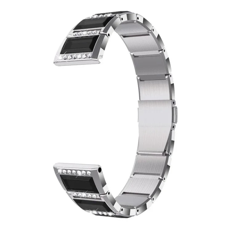 Dây đeo đồng hồ thay thế bằng thép không gỉ đính kim cương, cho Samsung Galaxy Watch 42mm, cho Samsung Galaxy Watch 46mm, cho Samsung Galaxy Watch 3 45mm, cho Samsung Galaxy Watch Active2 44mm / Watch Active2 40mm / Watch Active