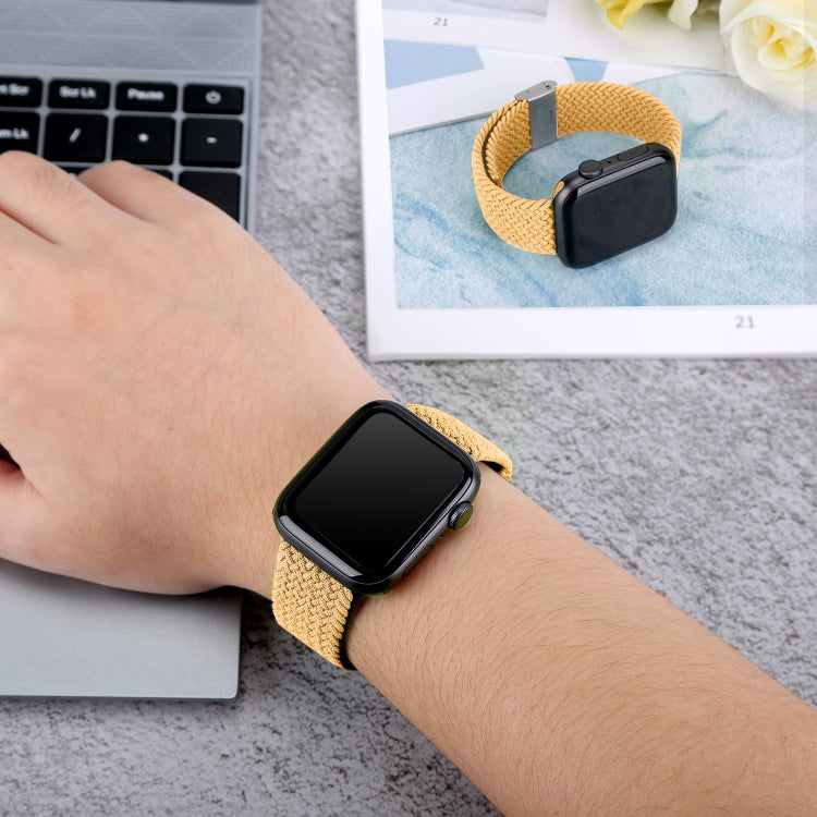Dây đồng hồ thay thế bện + thép không gỉ cho Apple Watch Series 6 & SE & 5 & 4 40mm / 3 & 2 & 1 38mm, Dành cho Apple Watch Series 8&7 41mm / SE 2&6&SE&5&4 40mm / 3&2&1 38mm, Dành cho Apple Watch Series 7 41mm / 6 & SE & 5 & 4 40mm