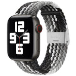 Dây đồng hồ thay thế bện + thép không gỉ cho Apple Watch Series 6 & SE & 5 & 4 44mm / 3 & 2 & 1 42mm, Dành cho Apple Watch Series 7 45mm / 6 & SE & 5 & 4 44mm, Dành cho Apple Watch Ultra 49mm / Series 8&7 45mm / SE 2&6&SE&5&4 44mm / 3&2&1 42mm