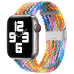 Dây đồng hồ thay thế bện + thép không gỉ cho Apple Watch Series 6 & SE & 5 & 4 44mm / 3 & 2 & 1 42mm, Dành cho Apple Watch Series 7 45mm / 6 & SE & 5 & 4 44mm, Dành cho Apple Watch Ultra 49mm / Series 8&7 45mm / SE 2&6&SE&5&4 44mm / 3&2&1 42mm