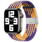 Dây đồng hồ thay thế bện + thép không gỉ cho Apple Watch Series 6 & SE & 5 & 4 44mm / 3 & 2 & 1 42mm, Dành cho Apple Watch Series 7 45mm / 6 & SE & 5 & 4 44mm, Dành cho Apple Watch Ultra 49mm / Series 8&7 45mm / SE 2&6&SE&5&4 44mm / 3&2&1 42mm