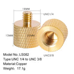 BEXIN LS082 2 Chiếc Vít Chuyển Đổi Ren Nữ 3/8 inch Sang Ren Nam 1/4 inch, LS082