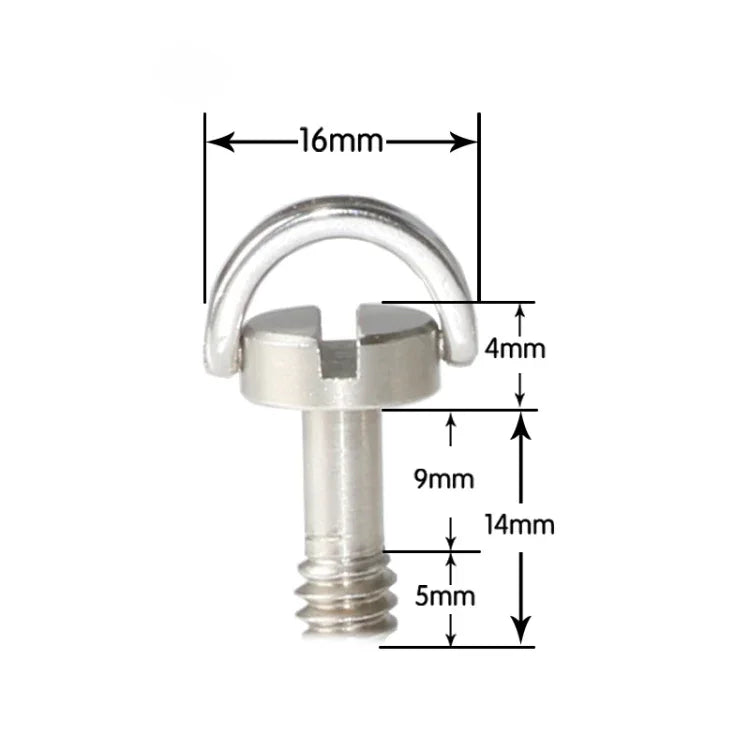 EXIN LS095 2 chiếc ốc vít D Ring gắn đế máy ảnh 1/4 inch tháo nhanh, LS095