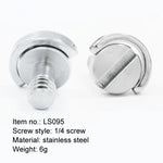 EXIN LS095 2 chiếc ốc vít D Ring gắn đế máy ảnh 1/4 inch tháo nhanh, LS095