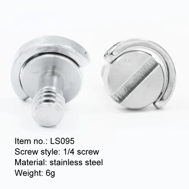 EXIN LS095 2 chiếc ốc vít D Ring gắn đế máy ảnh 1/4 inch tháo nhanh, LS095