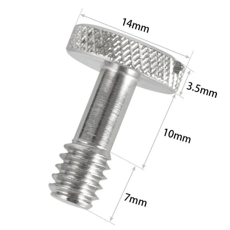 BEXIN LS005 2 chiếc ốc vít ren cái 1/4 inch cho giá đỡ máy ảnh DSLR, LS005