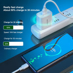 WK WP-U57 Sạc nhanh 18W QC3.0 + cáp dữ liệu USB sang Type-C / USB-C, phích cắm US