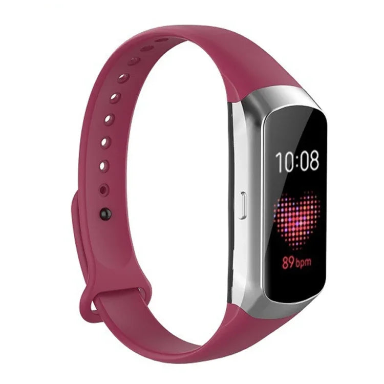 Dây đeo thay thế bằng silicone bóng nút móng cho Samsung Galaxy Fit SM-R370