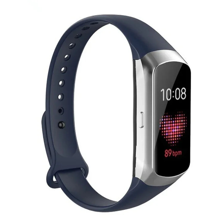 Dây đeo thay thế bằng silicone bóng nút móng cho Samsung Galaxy Fit SM-R370