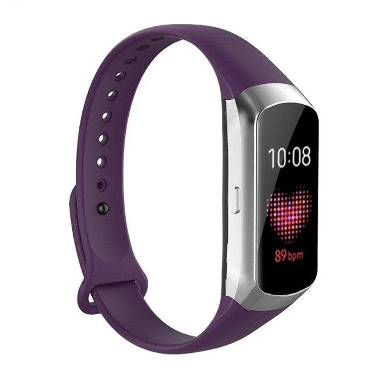 Dây đeo thay thế bằng silicone bóng nút móng cho Samsung Galaxy Fit SM-R370