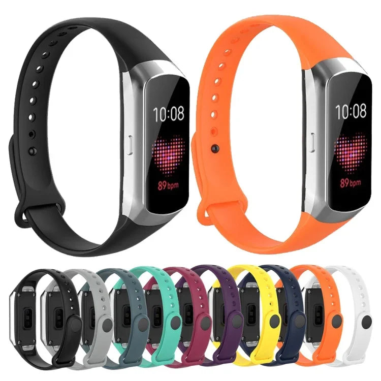 Dây đeo thay thế bằng silicone bóng nút móng cho Samsung Galaxy Fit SM-R370