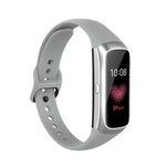 Dây đeo thay thế bằng silicone khóa thép màu đen cho Samsung Galaxy Fit SM-R370