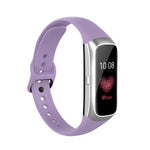 Dây đeo thay thế bằng silicone khóa thép màu đen cho Samsung Galaxy Fit SM-R370