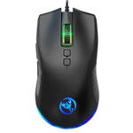 Chuột chơi game có dây cơ học HXSJ A883 7 phím 6400DPI ánh sáng RGB