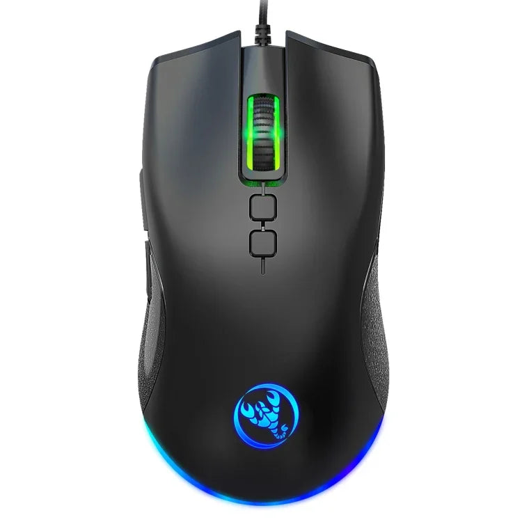 Chuột chơi game có dây cơ học HXSJ A883 7 phím 6400DPI ánh sáng RGB