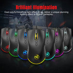 Chuột chơi game có dây cơ học HXSJ A883 7 phím 6400DPI ánh sáng RGB