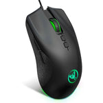Chuột chơi game có dây cơ học HXSJ A883 7 phím 6400DPI ánh sáng RGB