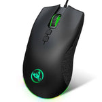 Chuột chơi game có dây cơ học HXSJ A883 7 phím 6400DPI ánh sáng RGB