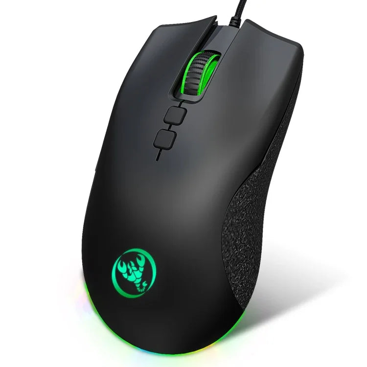 Chuột chơi game có dây cơ học HXSJ A883 7 phím 6400DPI ánh sáng RGB