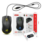 Chuột chơi game có dây cơ học HXSJ A883 7 phím 6400DPI ánh sáng RGB