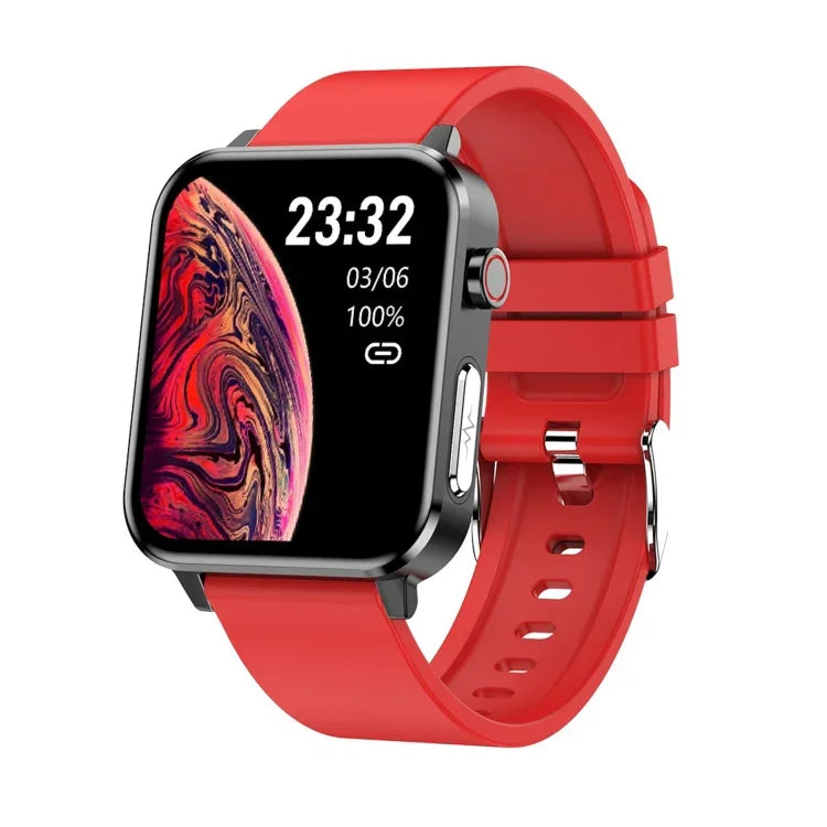 Đồng hồ thông minh màn hình màu TFT 1.7 inch E86 chống nước IP68, Hỗ trợ theo dõi oxy trong máu / Theo dõi nhiệt độ cơ thể / Chẩn đoán y tế AI, Kiểu: Dây đeo TPU, Dây đeo TPU (Xanh dương), Dây đeo TPU (Đen), Dây đeo TPU (Đỏ)