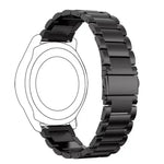 Dây đồng hồ thay thế bằng thép không gỉ khóa ba mặt 20mm cho Samsung Galaxy Watch Active 2 / Amazfit GTS 2