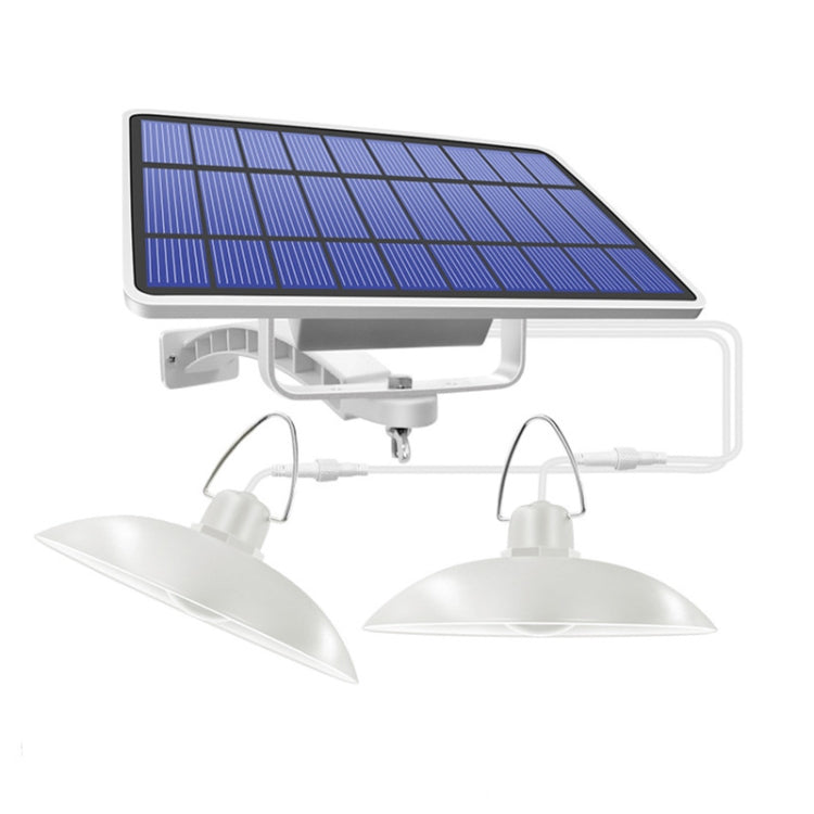 Đèn năng lượng mặt trời 2 trong 1 chiếu sáng cảnh quan sân, hành lang, đèn chùm retro 32 LED, ánh sáng trắng, ánh sáng ấm