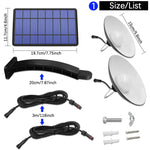 Đèn năng lượng mặt trời 2 trong 1 chiếu sáng cảnh quan sân, hành lang, đèn chùm retro 32 LED, ánh sáng trắng, ánh sáng ấm