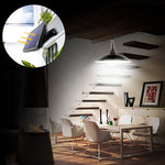 Đèn năng lượng mặt trời 2 trong 1 chiếu sáng cảnh quan sân, hành lang, đèn chùm retro 32 LED, ánh sáng trắng, ánh sáng ấm