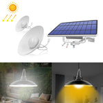 Đèn năng lượng mặt trời 2 trong 1 chiếu sáng cảnh quan sân, hành lang, đèn chùm retro 32 LED, ánh sáng trắng, ánh sáng ấm