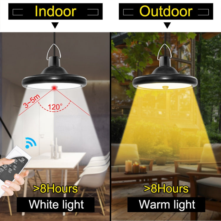 Đèn năng lượng mặt trời cảm ứng thông minh 56 đèn LED cho trong nhà và ngoài trời, đèn LED sân vườn gara, ánh sáng trắng, ánh sáng vàng ấm