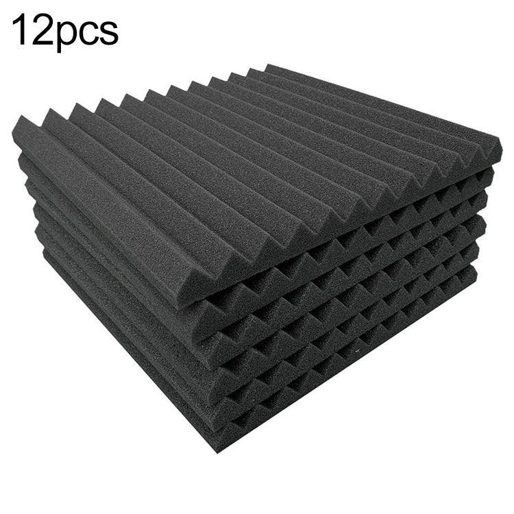 Bông cách âm phòng thu âm kiểu rãnh tam giác 30x30x2.5cm, 6 cái, 10 cái, 12 cái, 20 cái, 24 cái