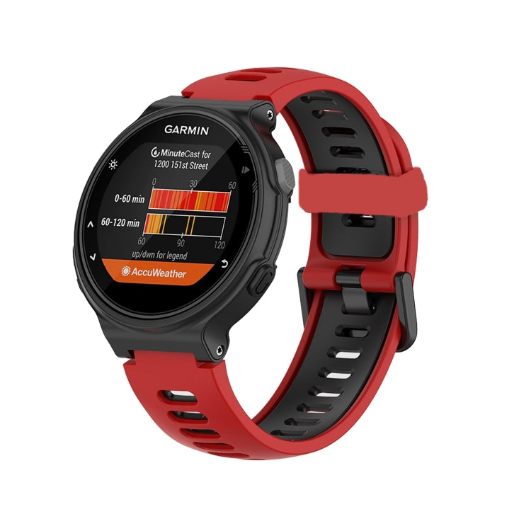 For Garmin Forerunner 735 / 235 Two-color Silicone Replacement Strap Watchband