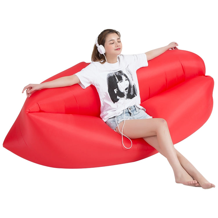 Sofa hơi nước lười ngoài trời di động, giường hơi cỏ bãi biển, kích thước: 200 x 70cm, màu tím, màu cam, màu xanh da trời, màu đen, màu xanh lá, màu hồng, màu đỏ hoa hồng, màu xanh lam sapphire