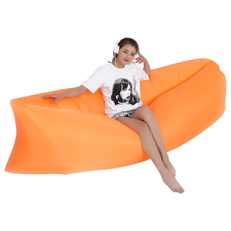 Sofa hơi nước lười ngoài trời di động, giường hơi cỏ bãi biển, kích thước: 200 x 70cm, màu tím, màu cam, màu xanh da trời, màu đen, màu xanh lá, màu hồng, màu đỏ hoa hồng, màu xanh lam sapphire