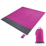 Polyester Waterproof Plaid Cloth Pocket Picnic Mat Outdoor Camping Beach Mat, Size: 2.1 x 2m