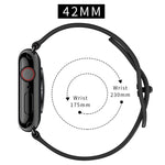 Dây đồng hồ da hai lỗ cho Apple Watch Series 6 & SE &, 5 & 4 44mm / 3 & 2 & 1 42mm, 5 & 4 40mm / 3 & 2 & 1 38mm