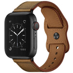 Dây đồng hồ da hai lỗ cho Apple Watch Series 6 & SE &, 5 & 4 44mm / 3 & 2 & 1 42mm, 5 & 4 40mm / 3 & 2 & 1 38mm