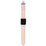 Dây đồng hồ thay thế da thật + khóa bướm bạc cho Apple Watch Series 6 & SE & 5 & 4 40mm / 3 & 2 & 1 38mm, khóa bạc cho Apple Watch Series 7 41mm / 6 & SE & 5 & 4 40mm / 3 & 2 & 1 38mm