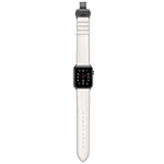 Dây đồng hồ thay thế da thật + khóa đen bướm cho Apple Watch Series 6 & SE & 5 & 4 44mm / 3 & 2 & 1 42mm, khóa đen cho Apple Watch Series 7 45mm / 6 & SE & 5 & 4 44mm / 3 & 2 & 1 42mm