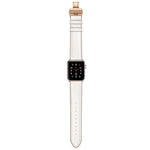 Dây đồng hồ thay thế khóa bướm màu vàng hồng bằng da thật cho Apple Watch Series 6 & SE & 5 & 4 40mm / 3 & 2 & 1 38mm, Khóa vàng hồng cho Apple Watch Series 7 41mm / 6 & SE & 5 & 4 40mm / 3 & 2 & 1 38mm