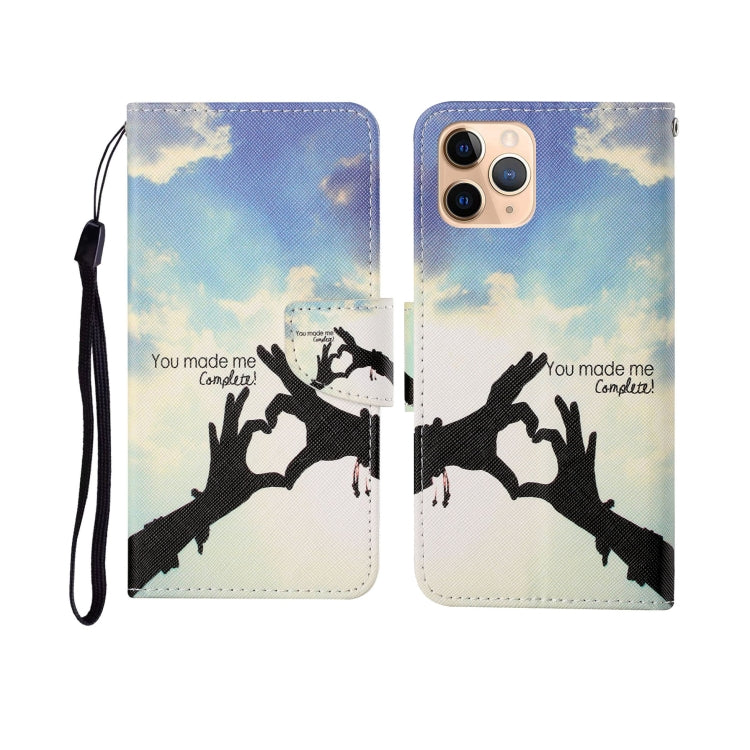 Painted Pattern Horizontal Flip Leathe Case, For iPhone 11, For iPhone 11 Pro, For iPhone 11 Pro Max