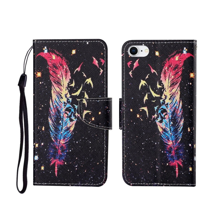 Painted Pattern Horizontal Flip Leathe Case, For iPhone SE (2020)/ 7 /8, For iPhone X, For iPhone XR