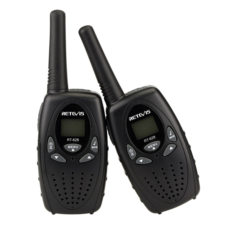 1 cặp bộ đàm cầm tay RETEVIS RT628 công suất 0.5W tần số Mỹ 462.550-467.7125MHz 22 kênh cho trẻ em, RT628 (Màu đen), RT628 (Màu trắng), RT628 (Màu đỏ)