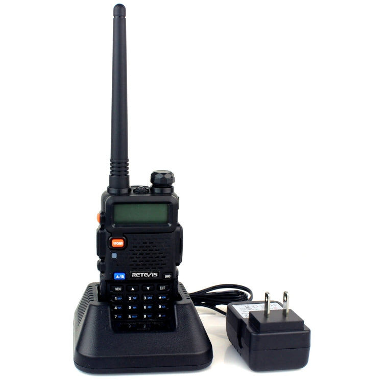 Bộ đàm cầm tay RETEVIS RT-5R 400-520MHz + 136-174MHz 128 kênh USB hai đoạn, USB, phích cắm EU, phích cắm UK