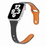 Dây đồng hồ da mỏng khóa ngược hình chữ T đa năng, dành cho Apple Watch Ultra 49mm / Series 8&7 45mm / SE 2&6&SE&5&4 44mm / 3&2&1 42mm, Apple Watch Series 8&7 41mm / SE 2&6&SE&5&4 40mm / 3&2&1 38mm