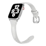 Universal T-shaped Thin Leather Watch Strap, For Apple Watch Series 7 45mm / 6 & SE & 5 & 4 44mm / 3 & 2 & 1 42mm, For Apple Watch Series 7 41mm / 6 & SE & 5 & 4 40mm / 3 & 2 & 1 38mm                                                                     ...