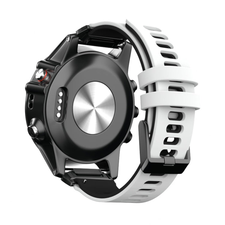 For Garmin Fenix 6X Two-color Silicone Quick Release Replacement Strap Watchband, For Garmin Fenix 6X