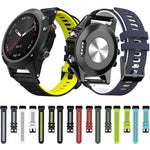 For Garmin Fenix 6X Two-color Silicone Quick Release Replacement Strap Watchband, For Garmin Fenix 6X