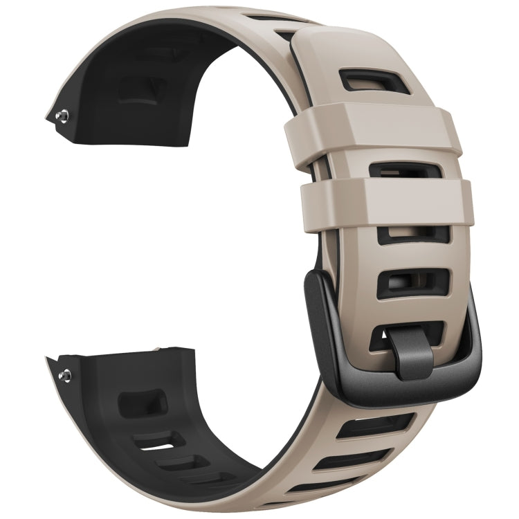 For Garmin Instinct / Instinct Esports Two-color Silicone Replacement Strap Watchband